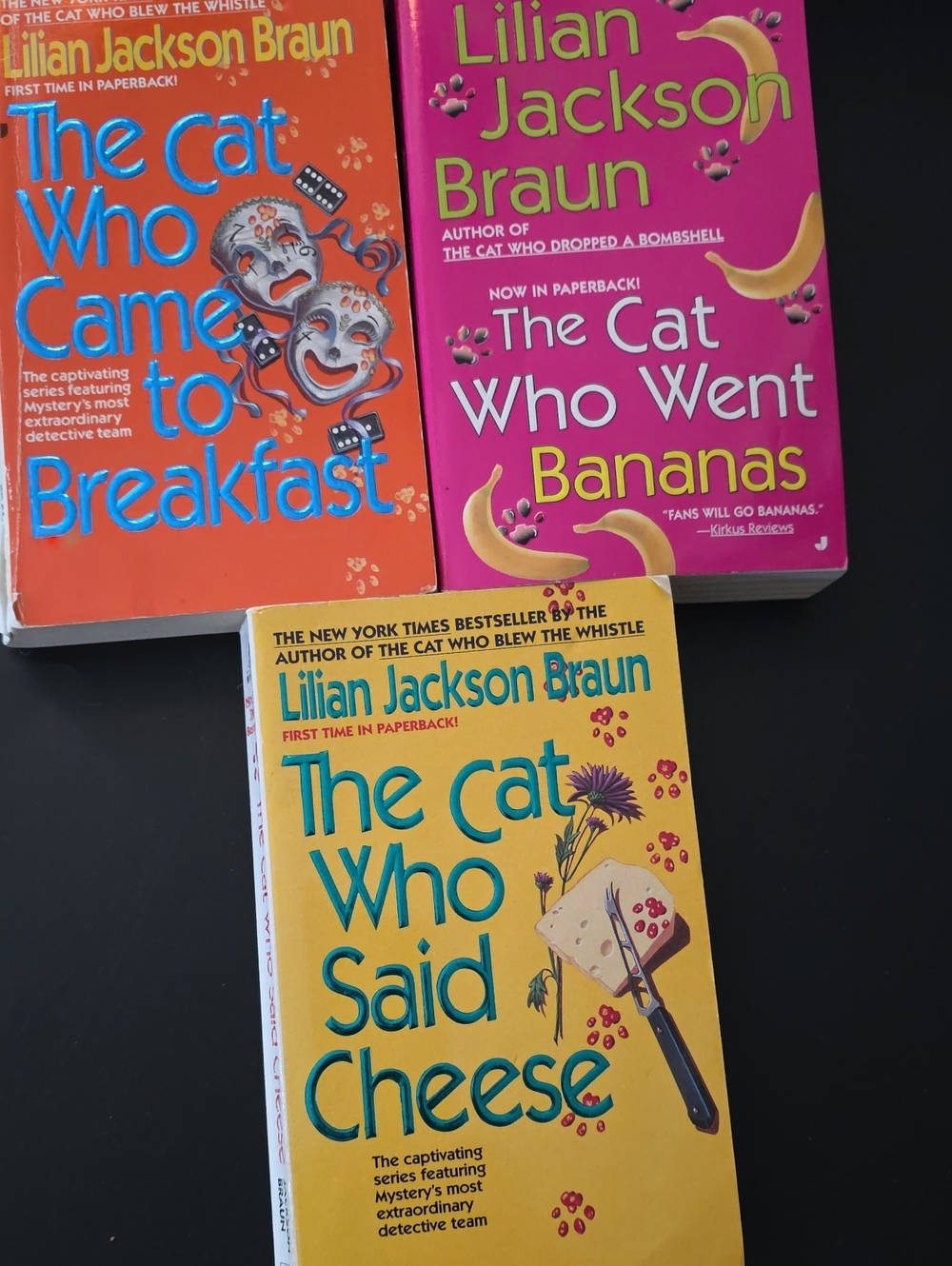 Lot Of 3 Lilian Jackson Braun Paperback Books. The Cat Who... Boojs